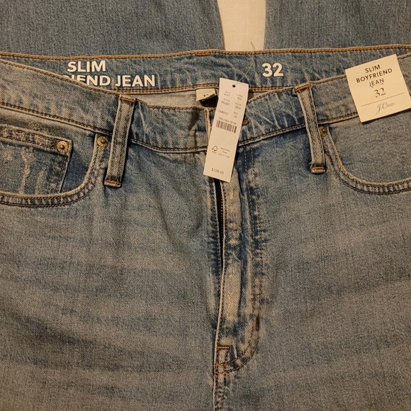J. Crew Slim boyfriend jean in Darcy Bay wash BD387 Sz 32 NWT - Picture 2 of 4